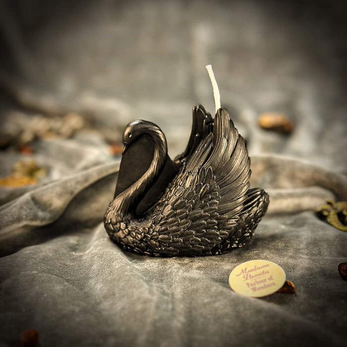 Beeswax Elegant Swan Spell Candle - Grace, Beauty & Lasting Love