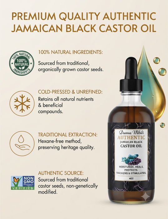 Unrefined Jamaican Black Castor Oil