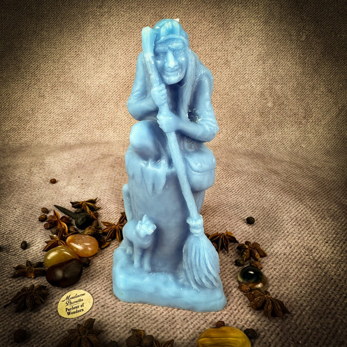 Beeswax Baba Yaga Spell Candle - Wisdom, Protection & Wild Power