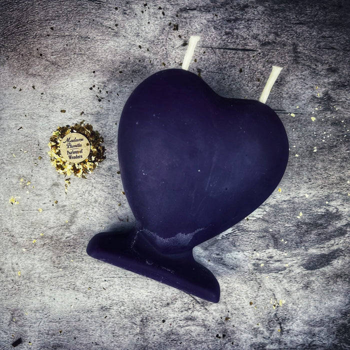 Beeswax Twin Flame Love Spell Candle - Soul Mate & True Love Magic