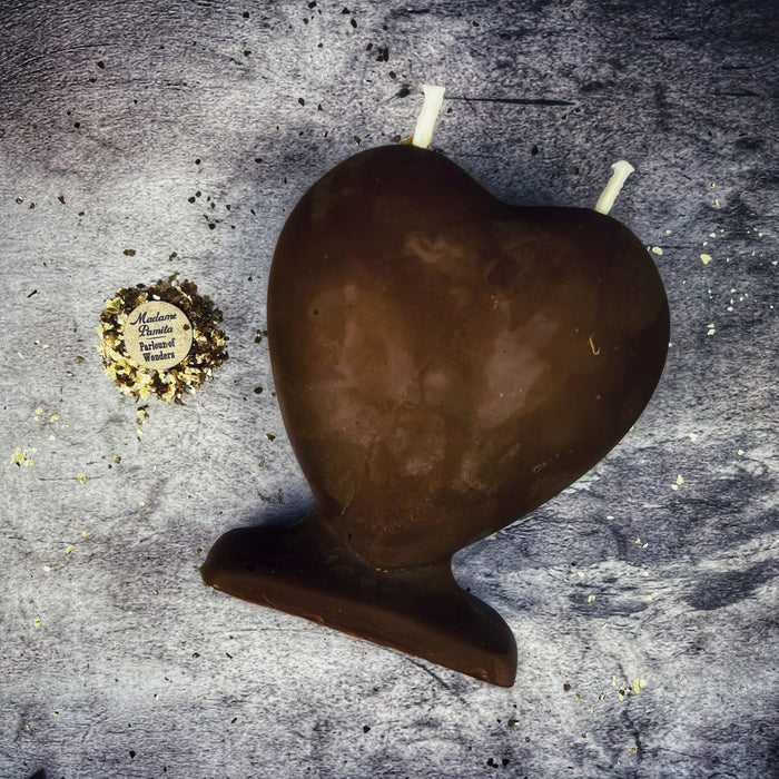 Beeswax Twin Flame Love Spell Candle - Soul Mate & True Love Magic