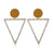 Gold Triangle Earrings